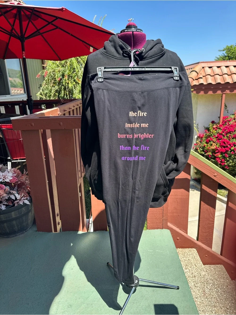 Beautiful Disaster Phoenix Fire Hoodie and Pants Set